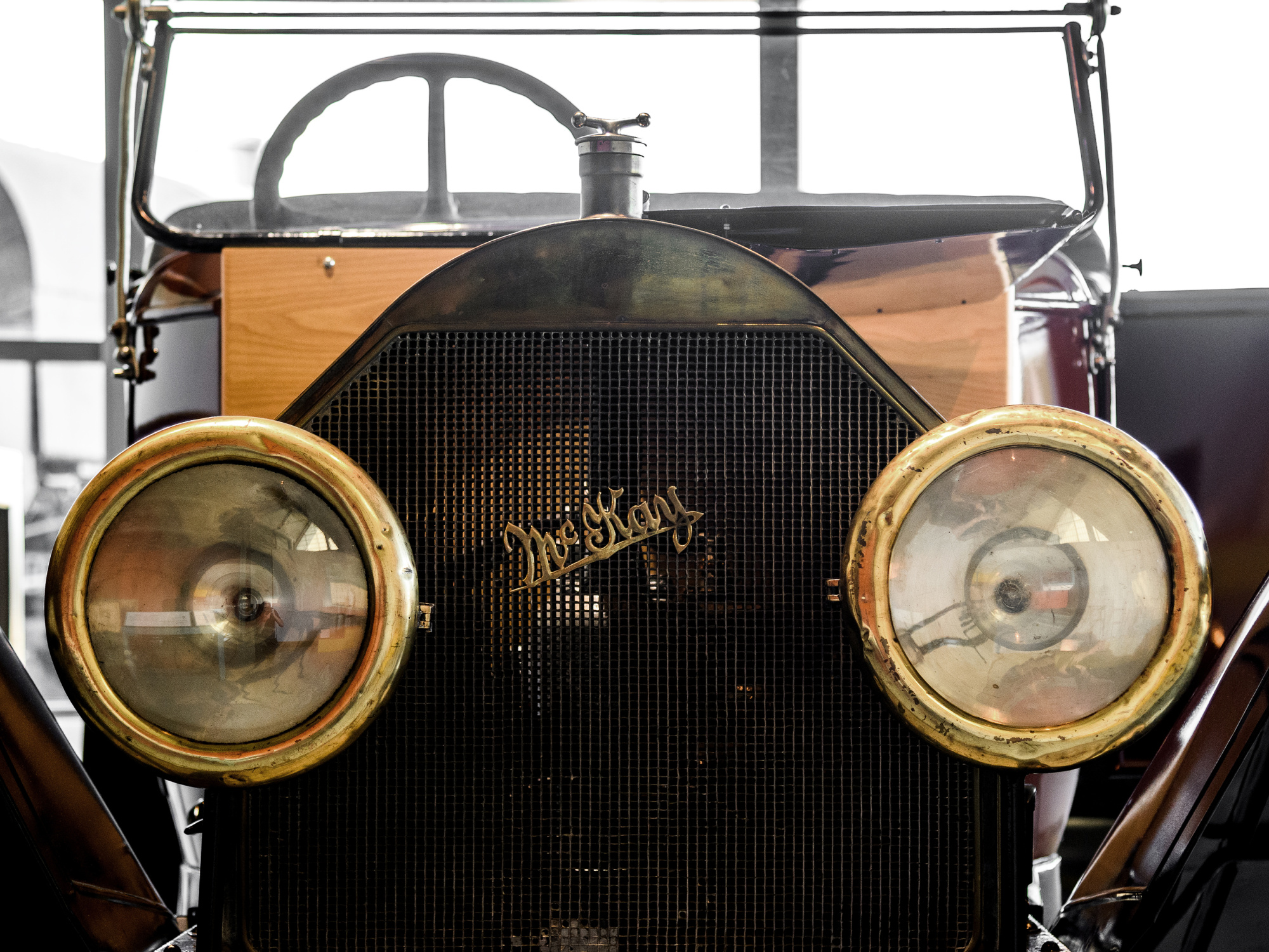Font on view of a McKay Car.
