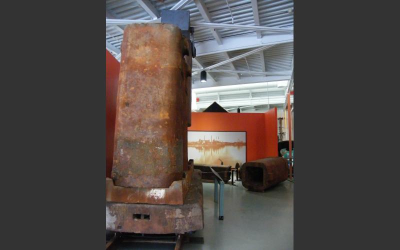 To make way for a new exhibit and to help Sydney’s Open Hearth Park display its steel-making past, we are loaning them a 10-ton ingot mould. What is an ingot mould? How did we remove it from the middle of our exhibit gallery and send it on its way to Sydney? See the photo gallery for the answers.