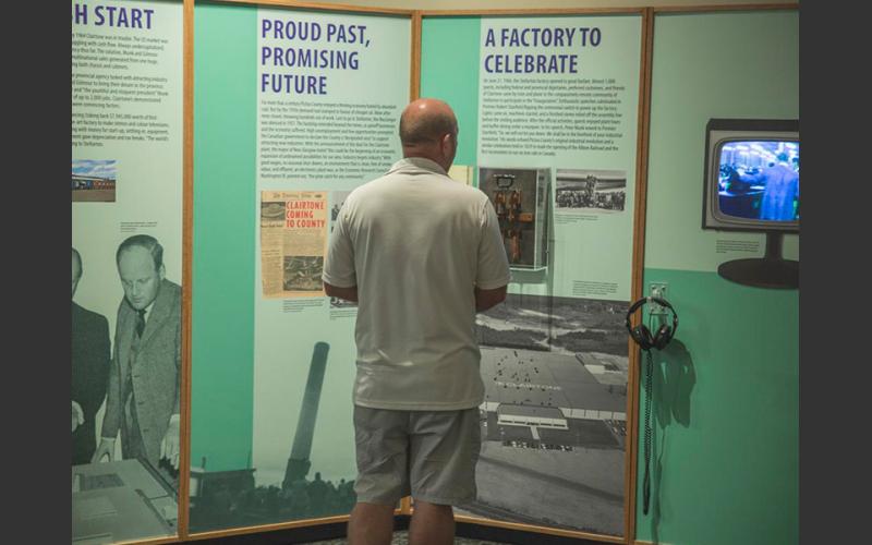 Commemorating the 50th anniversary of the 1966 opening of their factory in Stellarton, the exhibit explains how this Toronto manufacturer came to have a state-of-the-art 7-acre electronics and woodworking operation in Pictou County, Nova Scotia.