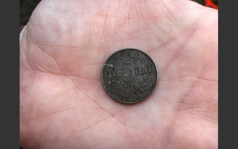 One unusual find was a 1928 nickel