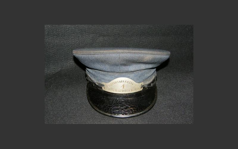 Conductor’s cap from the Pictou County Electric Co. Ltd. Before there were buses, some power companies operated electric streetcars in several Nova Scotia communities. The conductor collected the passenger’s fares.