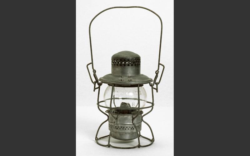Railway lantern. Lanterns like this were used not only as a light source, but also as a method of signaling at night between railway engineers and the workers in the railyards.