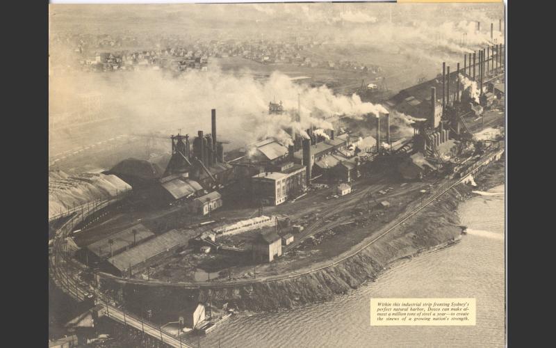 Aerial view of the DOSCO mill at Sydney