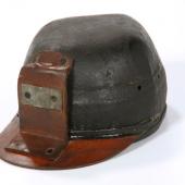 A miner’s hard hat from the early 1900s. For more coal mining artifacts see our Coal & Grit exhibit artifact slideshow.