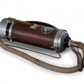 1935 model Electrolux vacuum cleaner made in Canada, possibly at the company’s plant in Amherst, NS. It is part of our exhibit discussing how life changed with the introduction of electricity into the home.